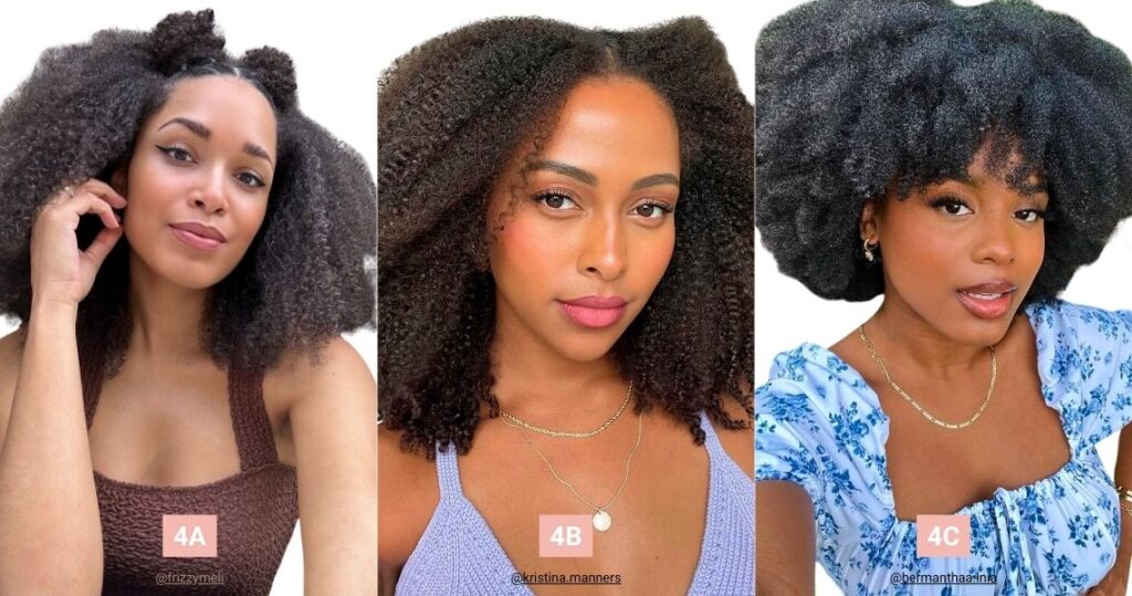 Hair Type 4A B C